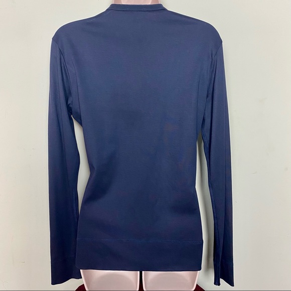 Faconnable Navy Henley Style Shirt - Picture 5 of 8